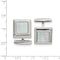 Stainless Steel Mother Of Pearl Square Cuff Links, 20.5x17.01MM