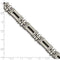 Men's Polished Stainless Steel 8mm Black-Plated Bracelet, 9.25"