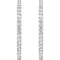 CZ Inside-Outside Hoop Earrings, Sterling Silver (41.5MM)