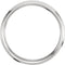 Beveled Edge 4mm Comfort Fit 14k White Gold Band