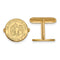 Gold-Plated Sterling Silver University Of Iowa Crest Round Cuff Links, 15MM