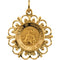 14k Yellow Gold Our Lady of Mount Carmel Medal (18.5 MM)