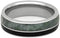 The Men's Jewelry Store (Unisex Jewelry) Jade, Obsidian 6.5mm Titanium Comfort-Fit Wedding Band, Size 8.75