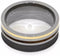 The Men's Jewelry Store (Unisex Jewelry) Whiskey Barrel Wood, 14k Yellow Gold 8mm Sandblasted Titanium Comfort-Fit Band, Size 14.75