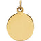 14k Yellow Gold Round St. George Medal (15 MM)