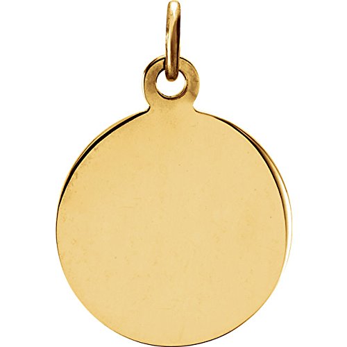 14k Yellow Gold Round St. George Medal (15 MM)