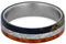 Gibeon Meteorite, Tulipwood, Blue Box Elder Burl 6mm Matte Titanium Comfort-Fit Band, Size 5.25