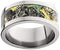 Mossy Oak Camo Inlay 8mm Comfort-Fit Titanium Ring, Size 12