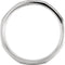 8mm 14k White Gold Soft Octagon Carved Comfort Fit Band Sizes 4 to 14