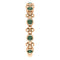 Chatham Created Alexandrite Beaded Ring, 14k Rose Gold