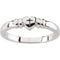 Sterling Silver Cross Heart Signet Ring