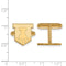 14k Yellow Gold University Of Illinois Cuff Links, 15MM