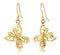 Diamond-Cut Butterfly Earrings, 10k Yellow Gold, 12k Green and Rose Gold Black Hills Gold Motif