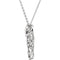 Vintage-Style Butterfly CZ Necklace Rhodium-Plate Sterling Silver Necklace, 18"