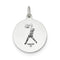 Sterling Silver St. Christopher Basketball Medal (23x20MM)