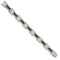 Men's Polished and Brushed 14k Yellow Gold Hollow Link Bracelet, 8.25"