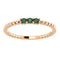 Alexandrite Beaded Ring, 14k Rose Gold, Size 7