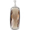 Smoky Quartz Antique Cushion Sterling Silver Pendant