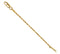 14k Yellow Gold 1.5mm Rope Chain Rope Extender Safety Chain Chain, 3.25"