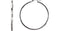 Tube Hoop Earrings, 14k White Gold
