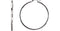 Tube Hoop Earrings, 14k White Gold