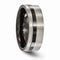 Black Ti Collection 8mm Flat Profile Titanium Band