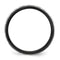 Edward Mirell Black Titanium and Sterling Silver Cobblestone 10mm Wedding Band