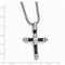 Edward Mirell Titanium Cable Cross Pendant Necklace, 20"