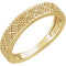 Beaded Design 4.4mm Stacking Band, 14k Yellow Gold