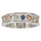 Womens Sterling Silver, 12k Green Gold, 12k Pink Gold, 1 Stones Ring, Sizes 4, 4.5, 5, 5.5, 6, 6.5, 7, 7.5, 8, 8.5, 9
