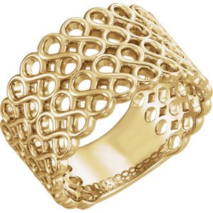 Infinity-Inspired Ring, 14k Yellow Gold
