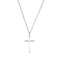 Suffering Cross Sterling Silver Necklace, 18"