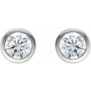 Ave 369 1/2 Ct 14k White Gold Diamond Stud Earrings (.50 Cttw, GH Color, I1 Clarity)