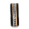 Diamond, Gibeon Meteorite, 14k Rose Gold, Petrified Wood 9mm Comfort-Fit Titanium Wedding Band