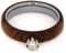 Diamond Solitaire Honduran Rosewood 4mm Comfort-Fit Titanium Wedding Band, Size 7