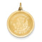 14k Yellow Gold St. Christopher Medal Charm (25X20MM)