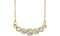 Graduated Bezel Set Diamond Necklace in 14k Yellow Gold, 16-18" (1/5 Ctw, Color G-H, Clarity I1)