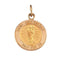 14k Yellow Gold Round St. John the Baptist Medal (15 X 15 MM)