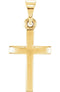 Cross Pendant, 10k Yellow Gold (23.70x11.50MM)