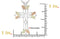 Cathedral CZ Cross Pendant Necklace, Sterling Silver, 12k Green Gold, 12k Rose Gold Black Hills Gold, 18"