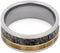 Deer Antler, Bethlehem Olive Wood 8mm Comfort-Fit Titanium Wedding Band, Size 5.75