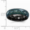 Rain Collection Black Ti Anodized Teal 6MM Domed Band