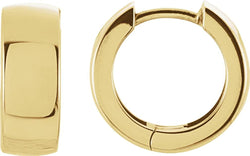14k Yellow Gold Hoop Earrings (14mm)