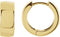 14k Yellow Gold Hoop Earrings (14mm)