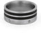 Ziricote Wood with Screw Accents 10mm Comfort-Fit Matte Titanium Band , Size 9.75
