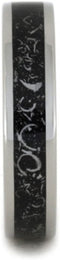 Black Meteorite Stardust 5mm Comfort-Fit Titanium Band, Size 16