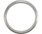 Titanium and Sterling Silver 7mm Inlay Dome Comfort Fit Band Sizes 8 to 12
