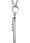 Diamond Initial 'y' Lowercase Letter Rhodium-Plate 14k White Gold Pendant Necklace, 16" (.025 Ctw GH, I1)