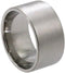 Frosted 13mm Comfort-Fit Titanium Wedding Band, Size 10.25
