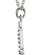 Diamond Initial 't' Lowercase Letter Rhodium-Plate 14k White Gold Pendant Necklace, 16" (.03 Ctw GH, I1)